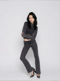 Washed Flared Trousers