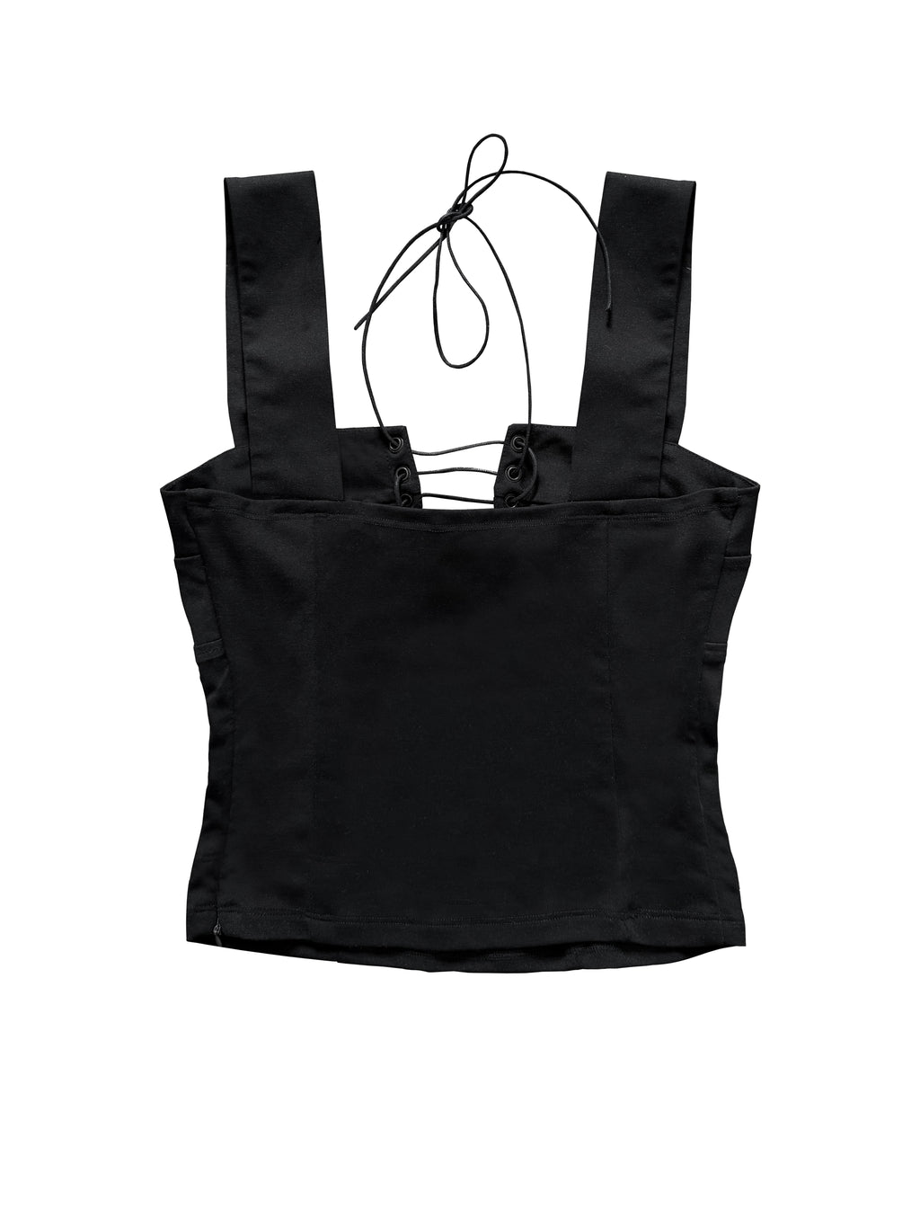 Laced-Up Soft Corset Top