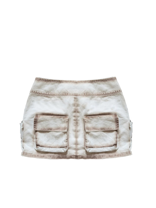 California Washed Cotton Mini Skirt