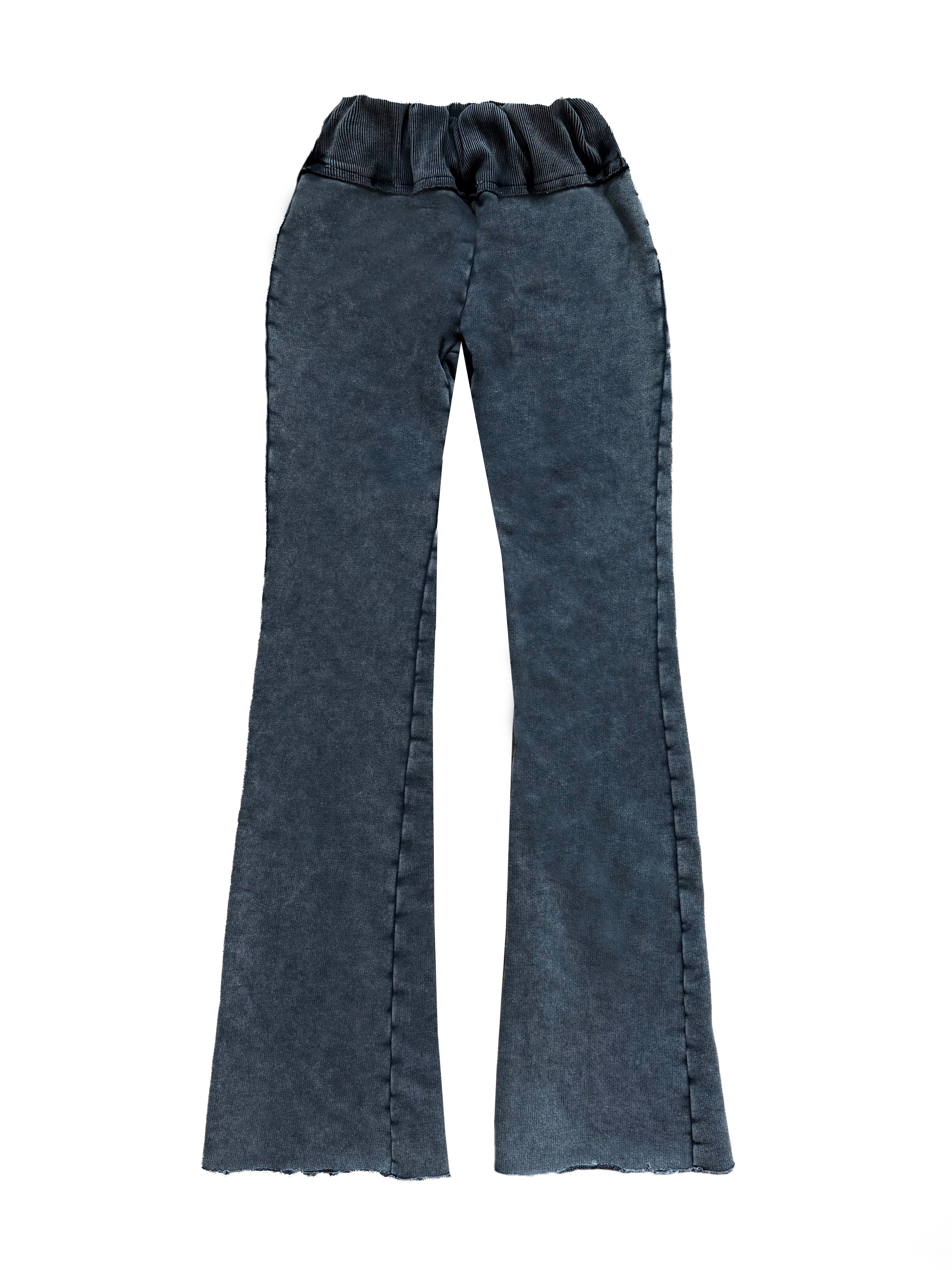 Washed Flared Trousers